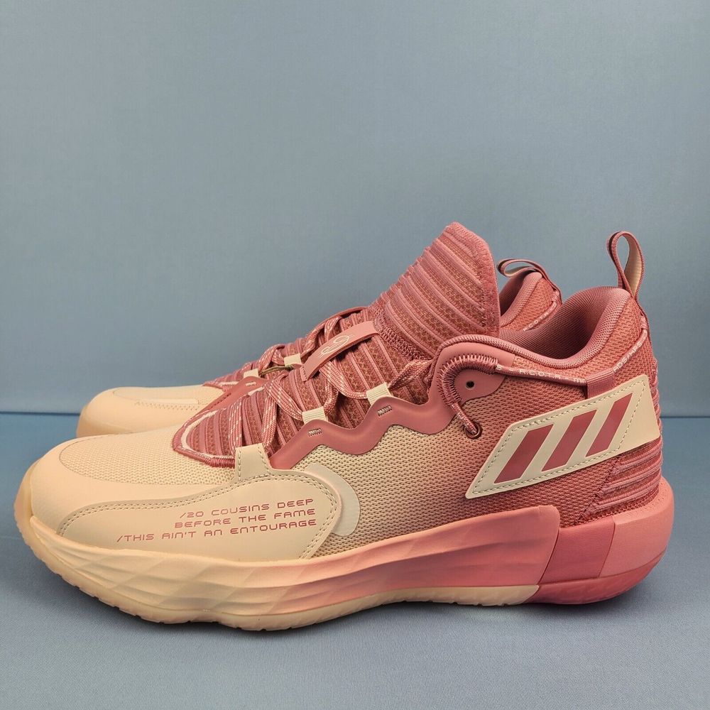 Adidas Basketball Shoes Mens Size 13.5 Dame 7 EXTPLY Pink White Dolla H6…